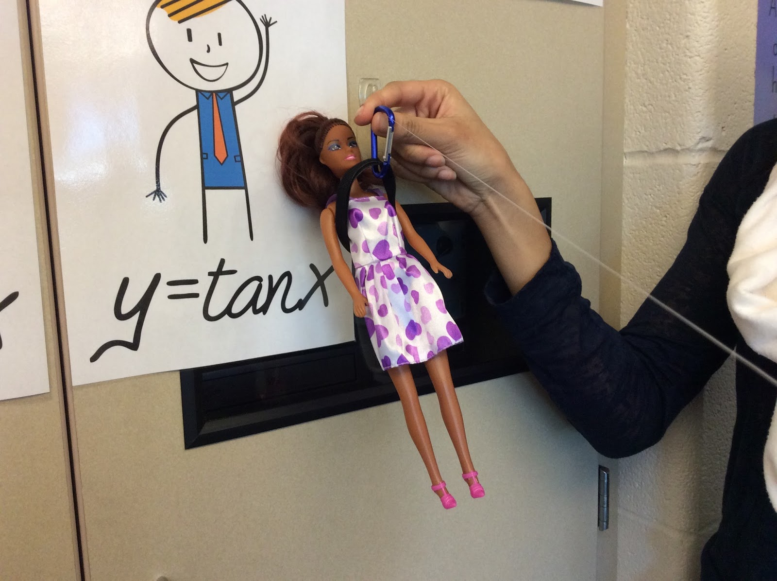 Mathsational Barbie Zipline Applying Angle of Elevation