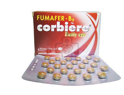 Viên sắt Fumafer- B9 Corbiere cho bà bầu và các trường hợp thiếu sắt và acid folic khác