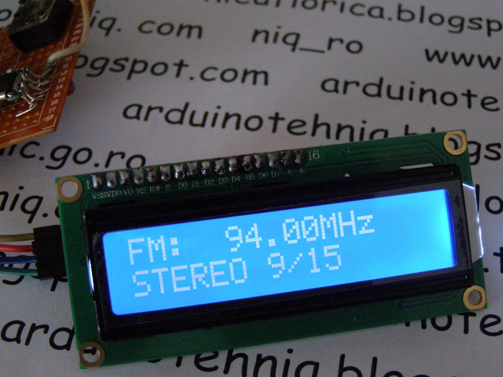 Arduino tehNiq: FM radio with TEA5767 and Arduino