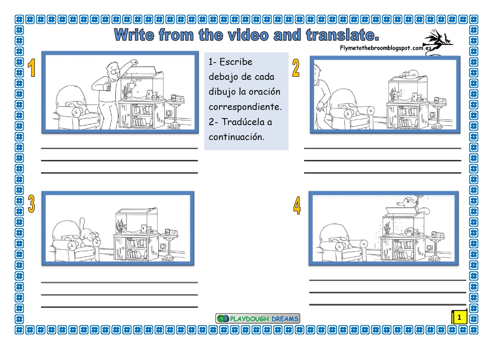 Fly me to the broom Past Tense Simple Past