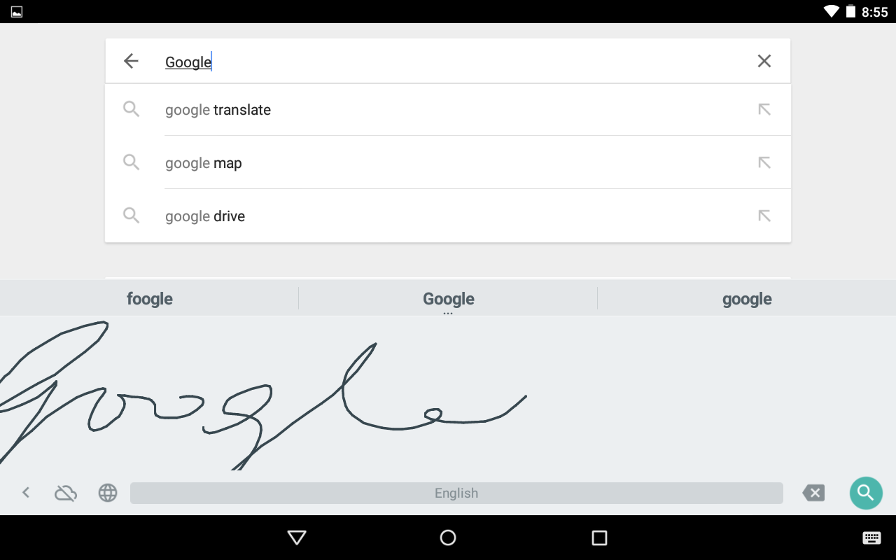 Android-er: Google Handwriting Input :)