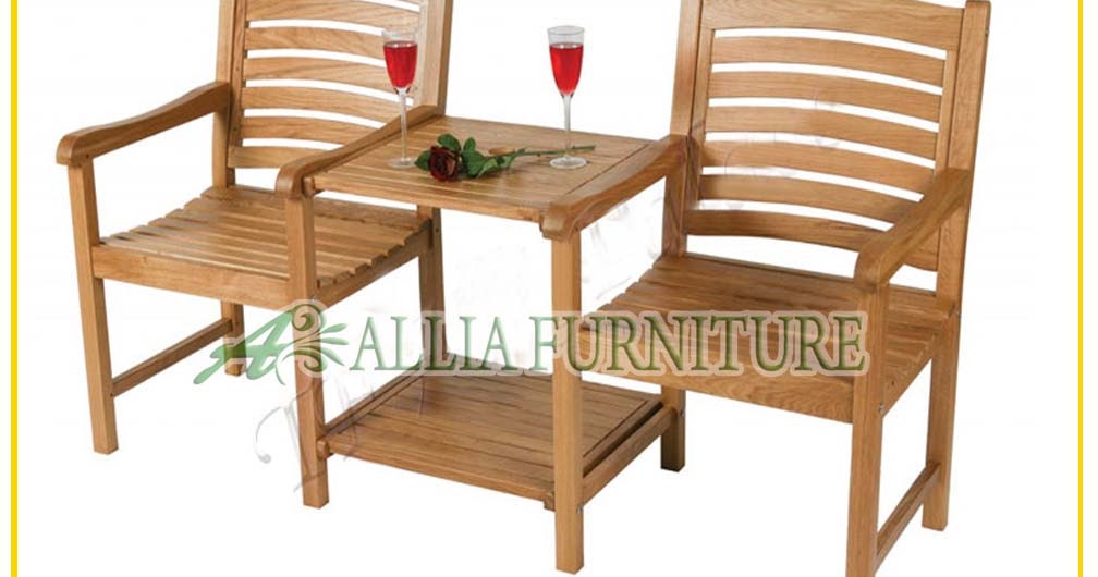 Kursi Teras & Meja Ukiran Jari-jari - Allia Furniture