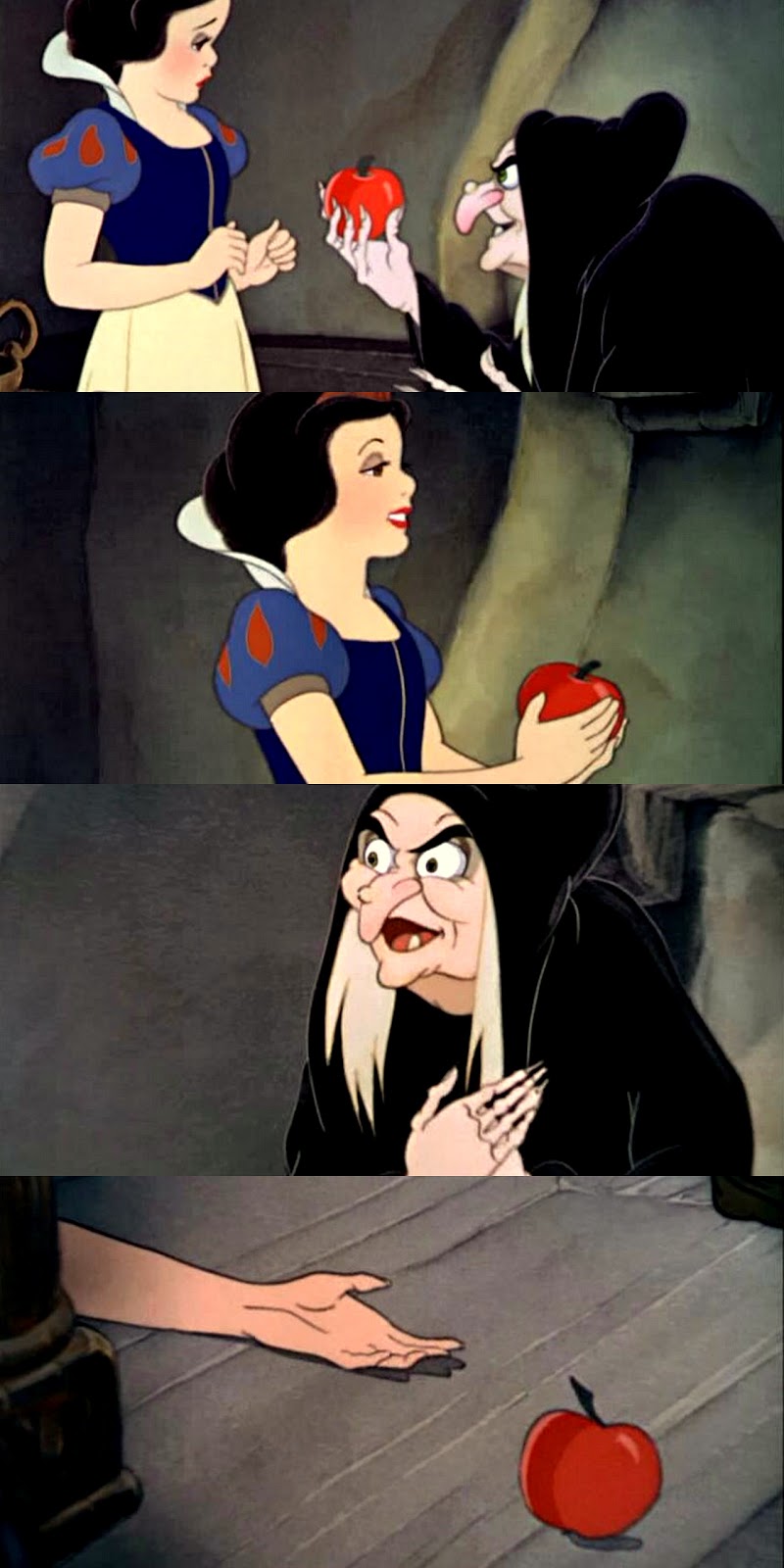 the fairy tale refresher course top movie moments 56 Snow White eats