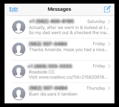 iPhone 6s/7 imessage showing phone numbers instead of Contact names