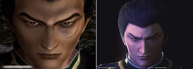 Lan Di (left: Shenmue II, right: "Ryo & Master" trailer)