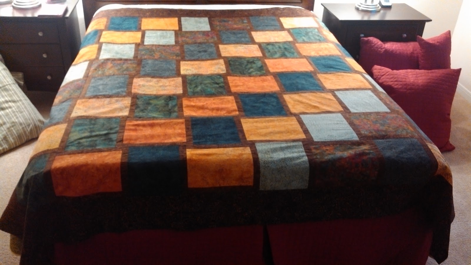 MAN CAVE QUILT IS FINISHED Well piecing!