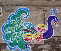 rangoli, single peacock standing, colorful rangoli art, image, download today