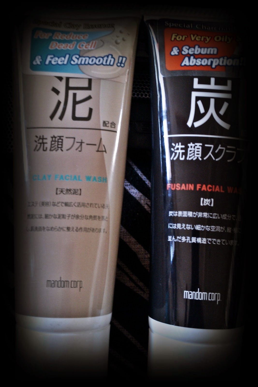 mandom facial scrub charcoal