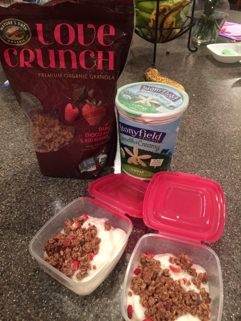 Push Ups & Patience Morning snack ideas