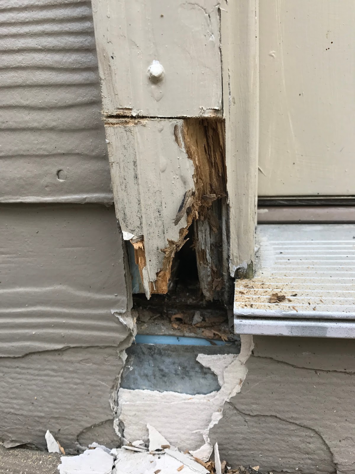 How To Repair Dry Rot On A Door Frame Or Window Door Frame Repair Wood Repair Diy Home Repair