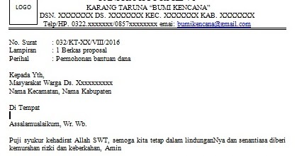 Contoh Surat Pengantar Ke Yayasan - Contoh Surat