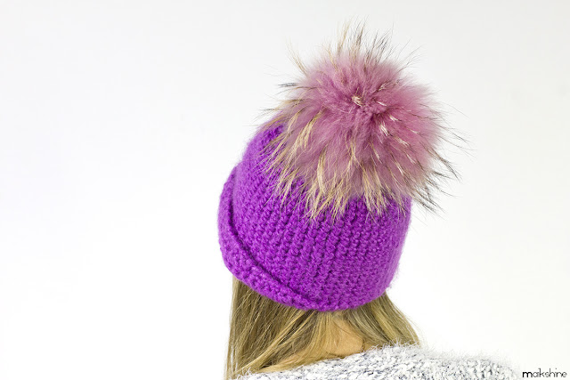 DIY pom pom beanie by Maikshine