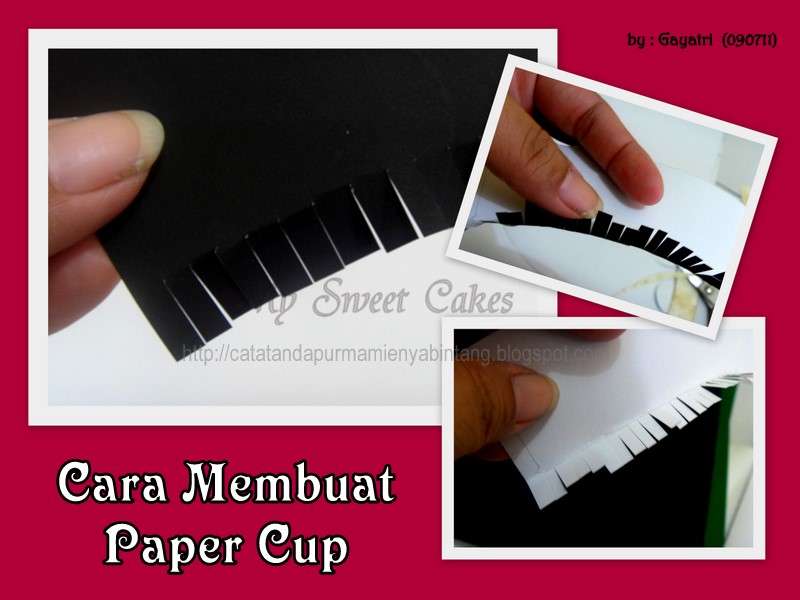 My Sweet Cake: How to Make a Paper Cup