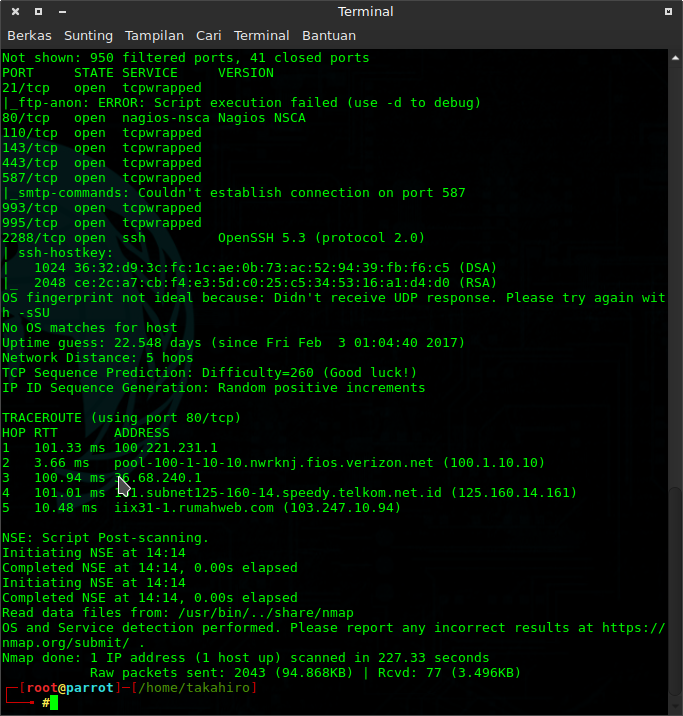 Scan Port site dengan Nmap Information Gathering Abdur Rozak