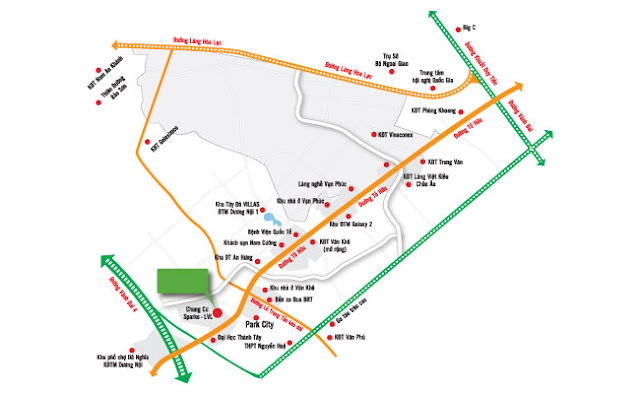 Vị trí chung cư Xuân Mai Sparks Tower