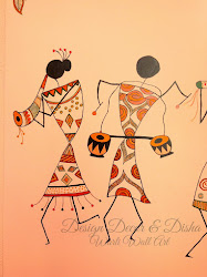 wall warli painting figures sketch worli commissioned decor drawings different madhubani uploaded user