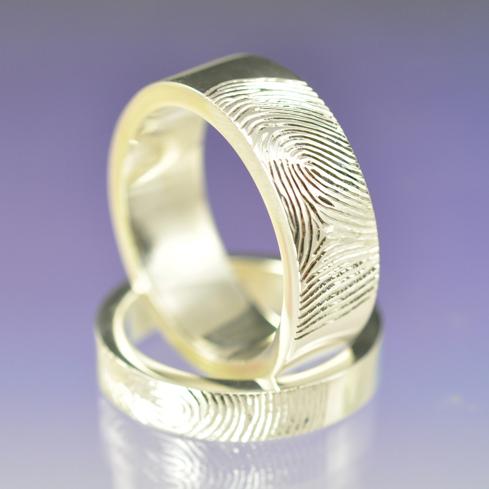 Chris Parry -Bespoke Jewellery: Fingerprint Rings