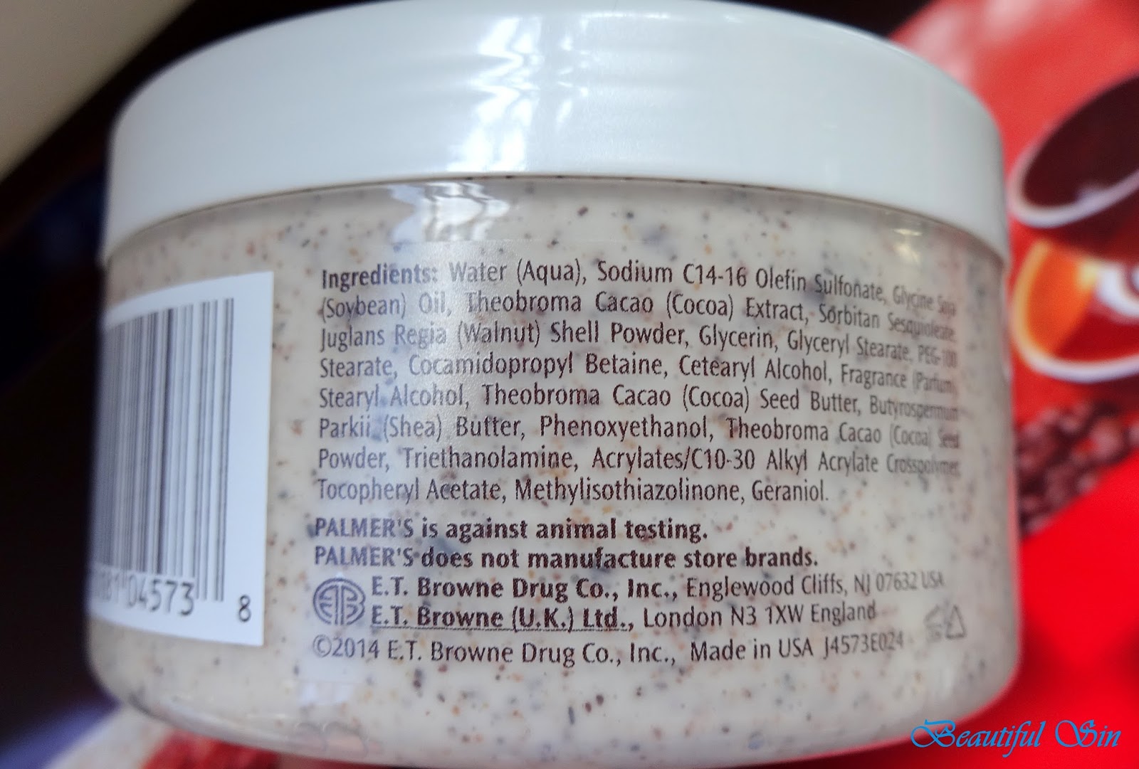 Palmer's Cocoa Body Scrub скраб за тяло Beautiful Sin