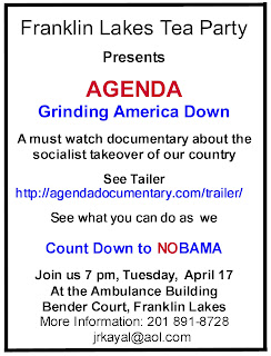 >Franklin Lakes Tea Party : Presents AGENDA Grinding America Down Franlin lakes tea party theridgewoodblog.net