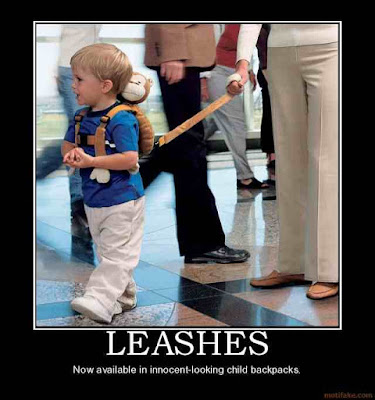 leashes: now available in innocent-looking child backpacks