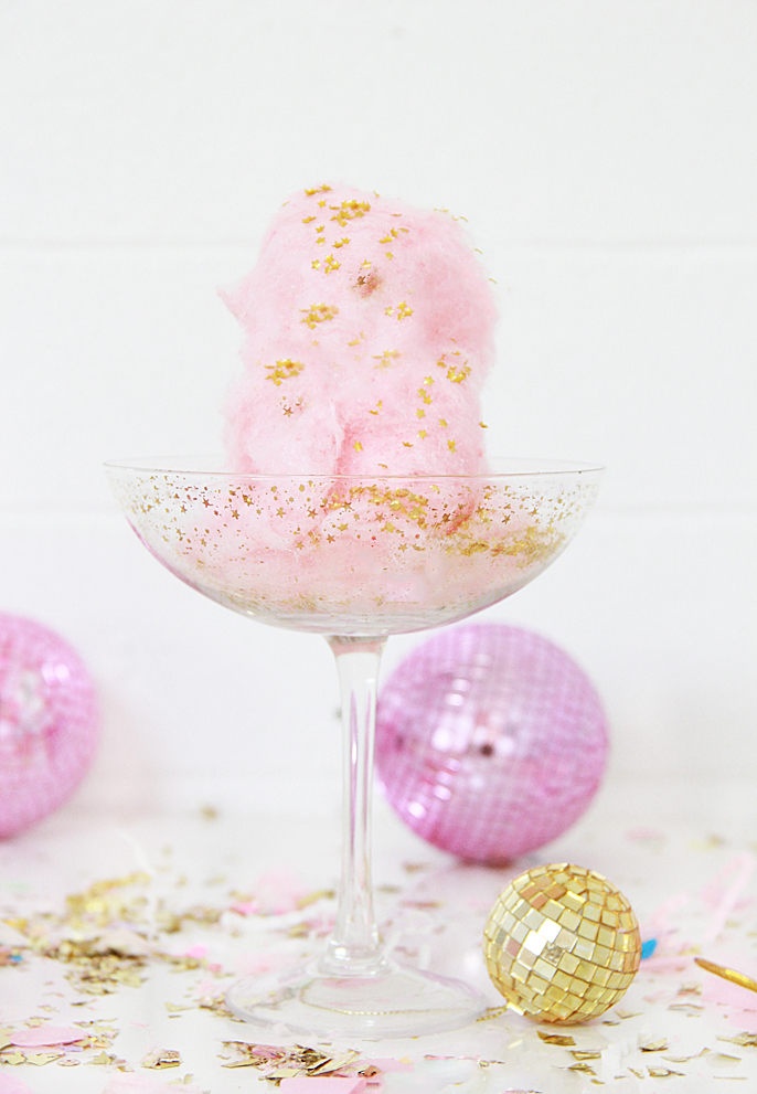 A Bubbly Life Cotton Candy Edible Glitter Sparkling Wine Cocktail