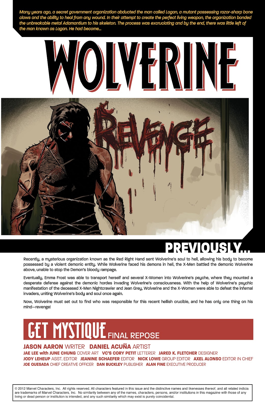 Read online Wolverine (2010) comic -  Issue #9 - 2