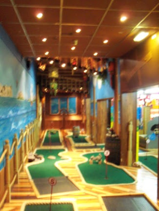 Indoor Adventure Golf at the Fairworld Amusement Arcade in Cleethorpes
