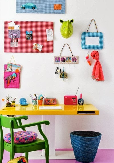 Arte y Arquitectura: Originales y coloridas zonas de estudio para niños