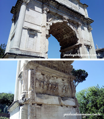 arco tito guia brasileira roma - 7 Imperadores e seus monumentos em Roma