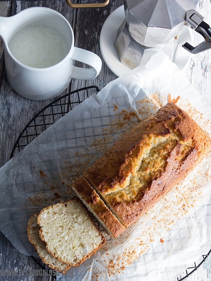El gato goloso: cake de coco y limón rápido y fácil de preparar