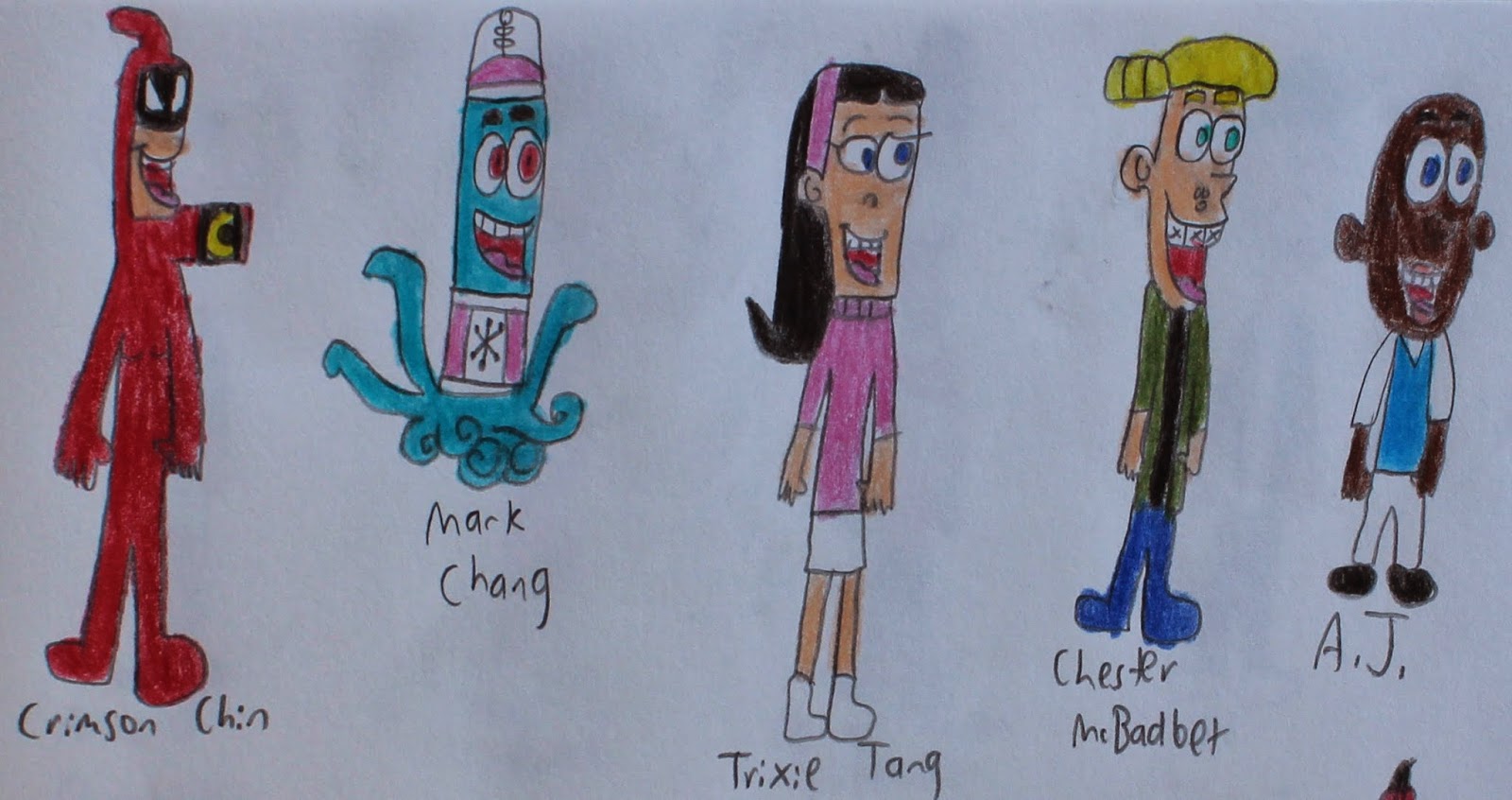 Mark From Fairly Oddparents Porn - Rob Paulsen as Mark Chang the alien prince of Yugopotamia. Jason Marsden as  Chester McBadbat and Gary LeRoi Gray as A.J. Mechawegger, two of Timmy's  best ...