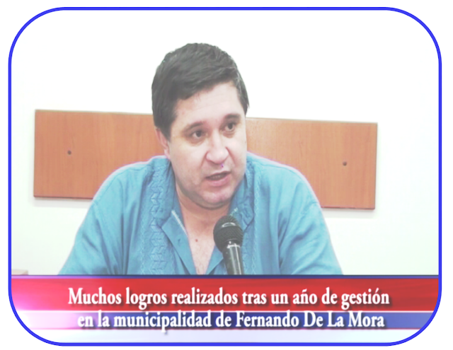 Fernando de la Mora: Entrevista con el Intendente sobre cierre del año.