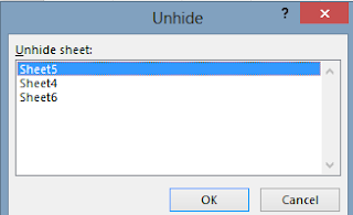 Unhide dialogue box