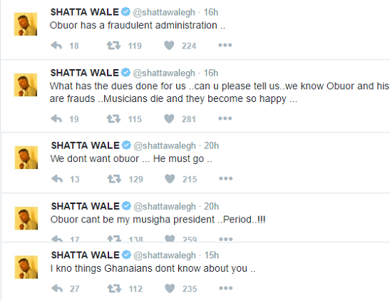 1a4 Shatta Wale wants Musicians union president removed, accuse his administration of fraud