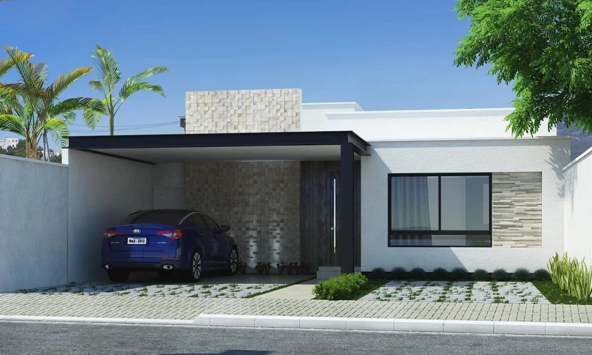 Model Garasi Mobil Depan Rumah Minimalis Rancangan Desain Rumah