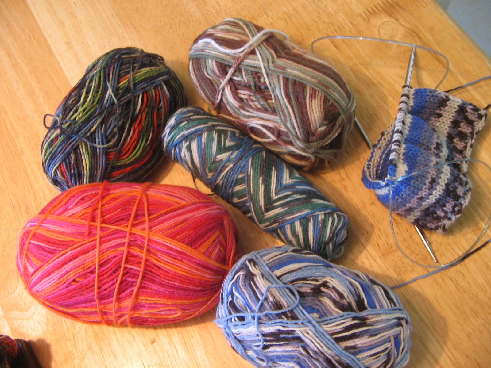 Angel Pond Cottage Baby Hats made with Sock yarn!