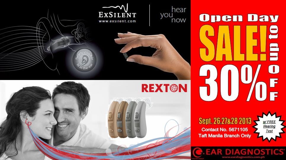 Manila Shopper Hearing Aid Sale at Ear Diagnostics Taft Manila Branch