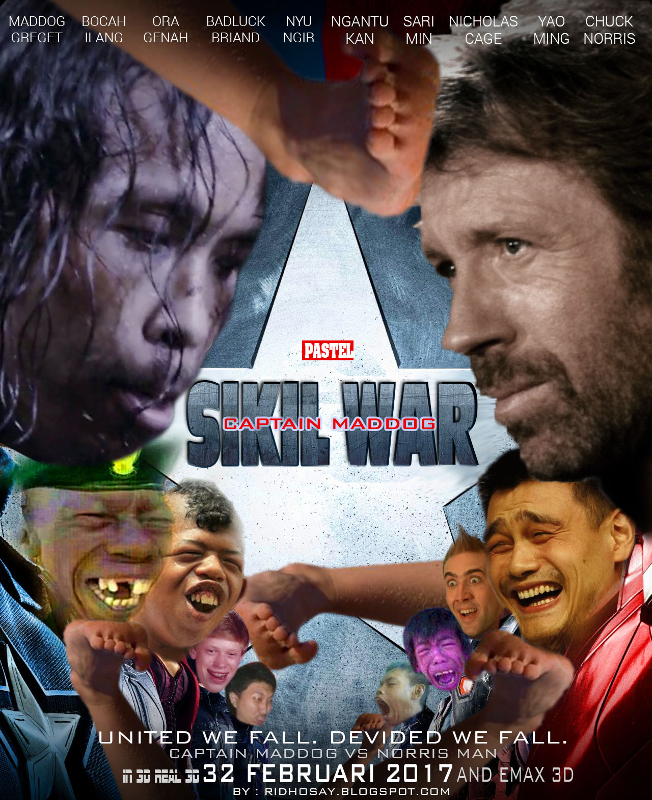Sikil War Parodi Poster Film Civil War Ridhosay Blogspot