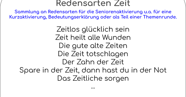 Get Redewendungen zeit Free HD