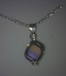 STUNNIG PENDANT WITH AMETRINE SEMI-PRECIOUS STONE (a unique QUARTZ)