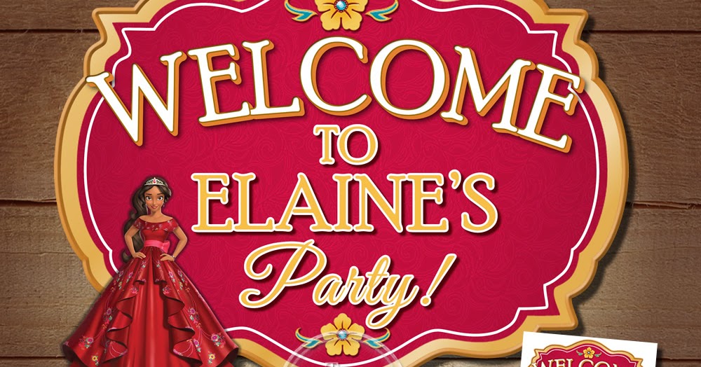 The Printable Occasion Party Printables Princess Elena Sign, Elena
