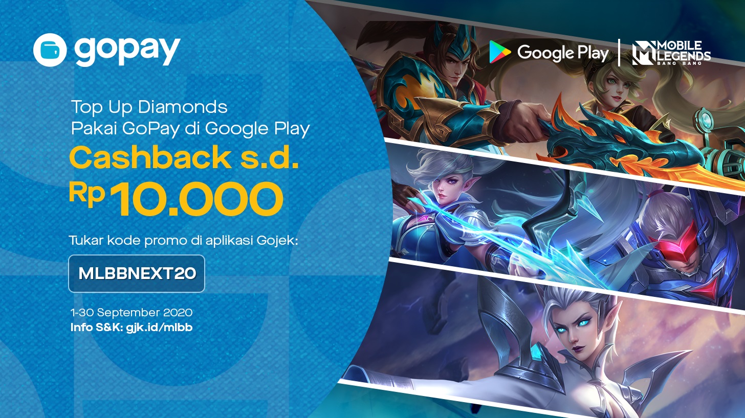 GoPay Kode Promo Mobile Legends September 2020 GoPay Kode Promo Mobile Legends September 2020