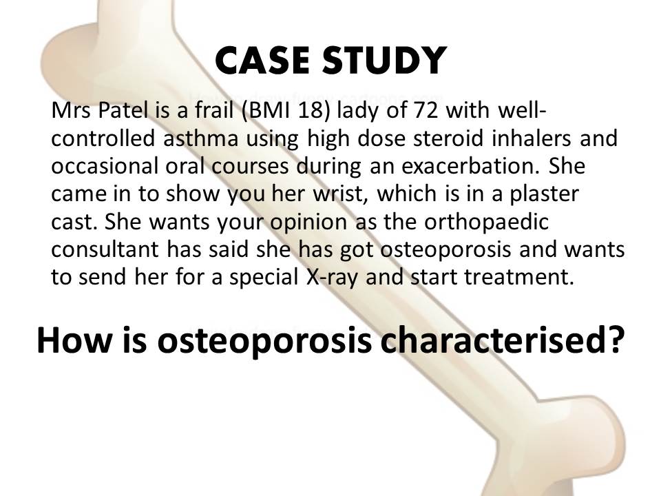 Osteoporosis case study margaret image