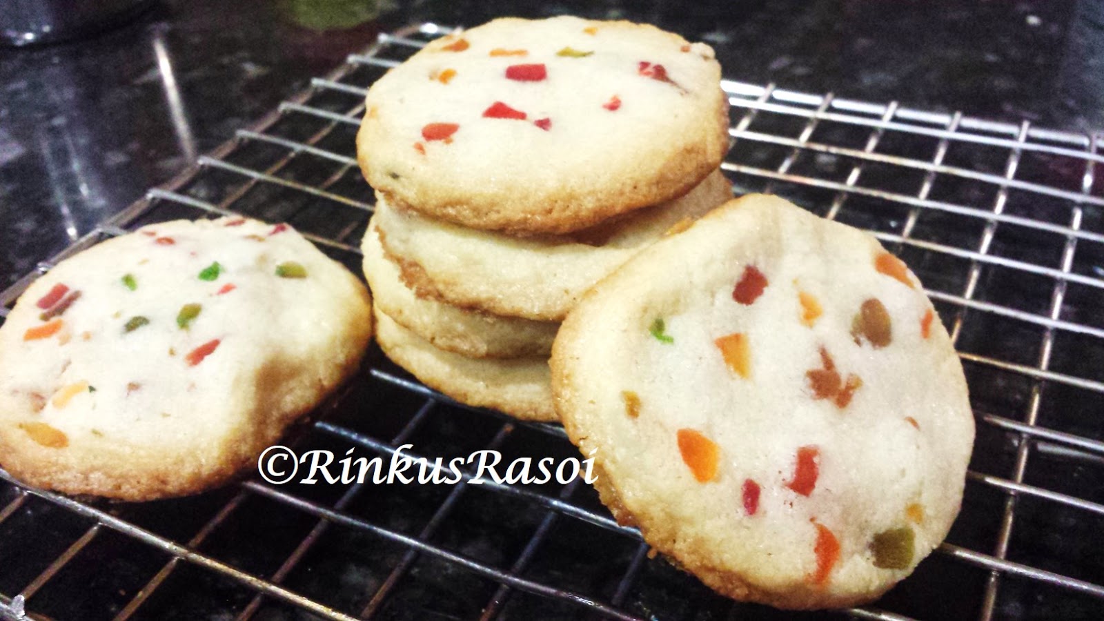 Rinkusrasoi Tutti fruity cookie ( mixed candied fruit cookie)