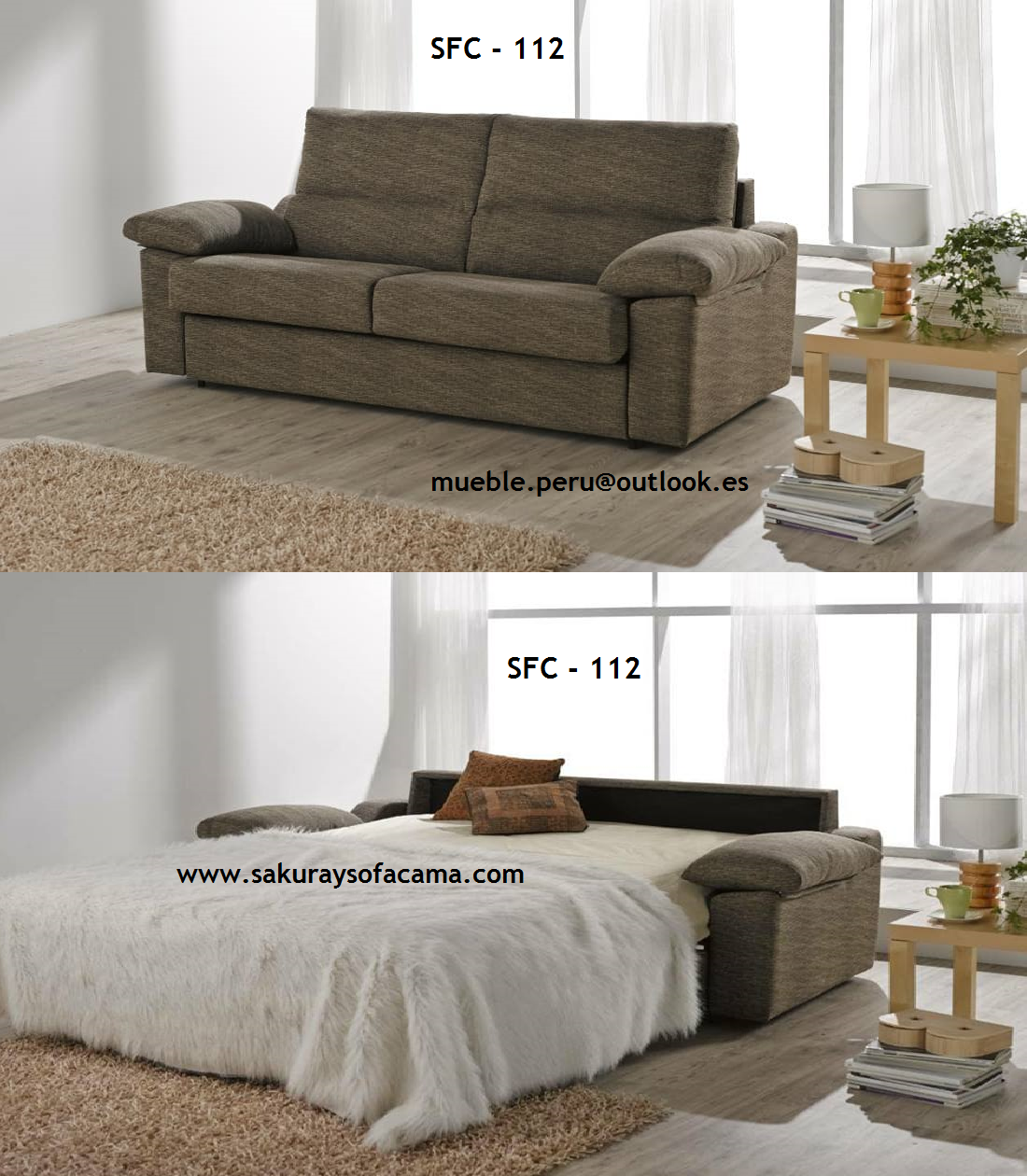 Mueble Peru Sakuray SOFA CAMA AMERICANO SFC 112
