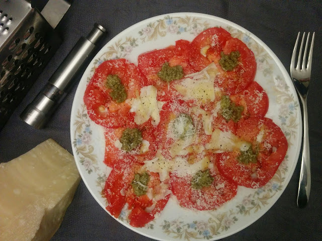 [#Recepta] @SemillasFito Carpaccio de tomàquet amb parmesà i olivada