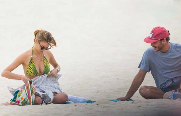 Pierre Casiraghi and Beatrice Borromeo at the Bondi beach in Sydney, Australia.