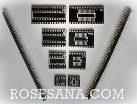 2r Hardware Electronics 8 14 20 28 Pin Soic To Dip Pcb Adapter