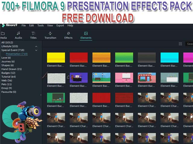 700+ Filmora 9 Effects