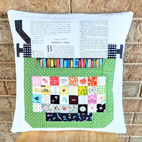 Typewriter Pillow from Spelling Bee by Lori Holt sewn by Heidi Staples of Fabric Mutt